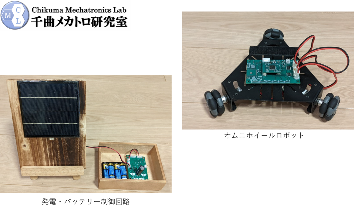 オムニホイールロボットと自作のIoT機器