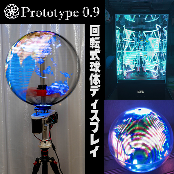 回転式球体ディスプレイ