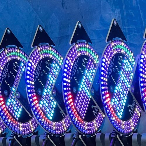円形 RGB LED 時計